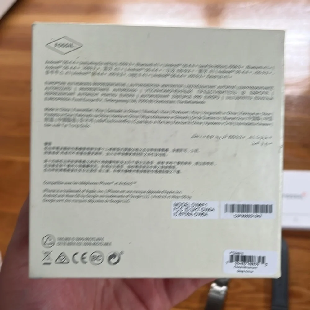 Fossil Black and Silver Smartwatch Set